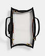 COACH®,CASHIN CARRY BAG 22 WITH FIRE ISLAND GRAPHICS,Glovetanned Leather,Medium,Belvedere,Inside View,Top View