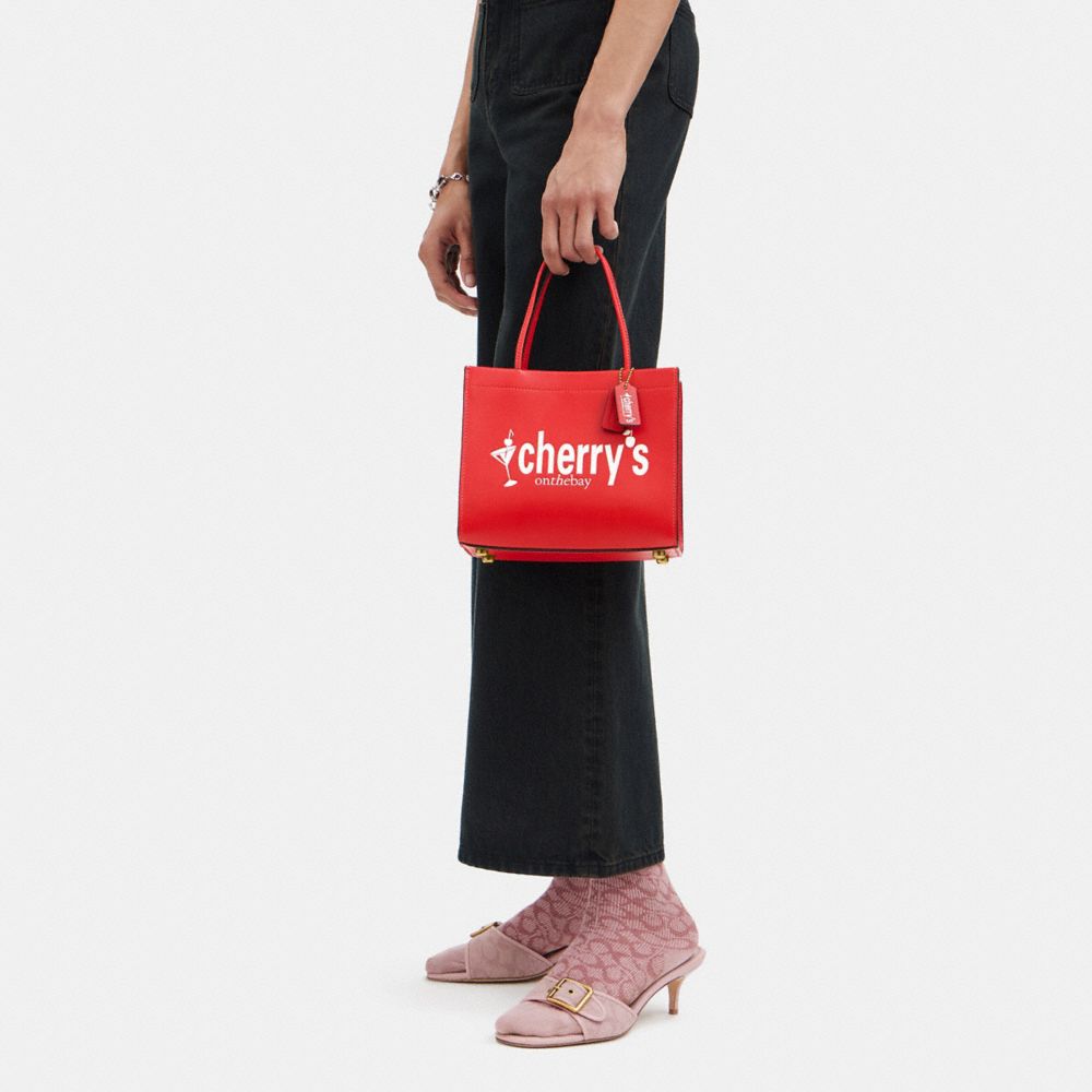 COACH®,Cashin Carry Bag 22 With Fire Island Graphics,,Detail View