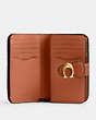 COACH®,TABBY MEDIUM WALLET WITH BRAID,Leather,Brass/Burnished Amber,Inside View,Top View