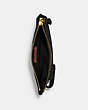 COACH®,ESSENTIAL PHONE WALLET,Polished Pebble Leather,Small,Brass/Black,Inside View,Top View