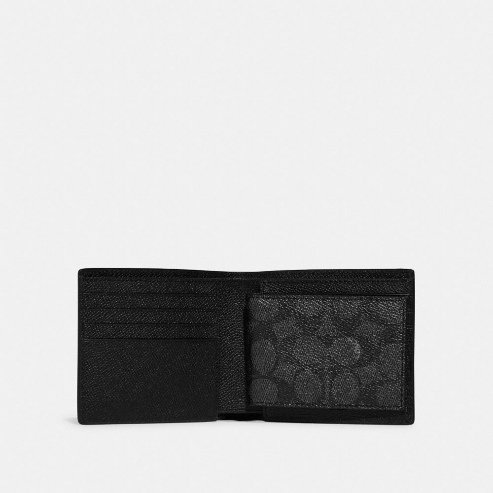 3 In 1 Wallet With Signature Canvas Detail