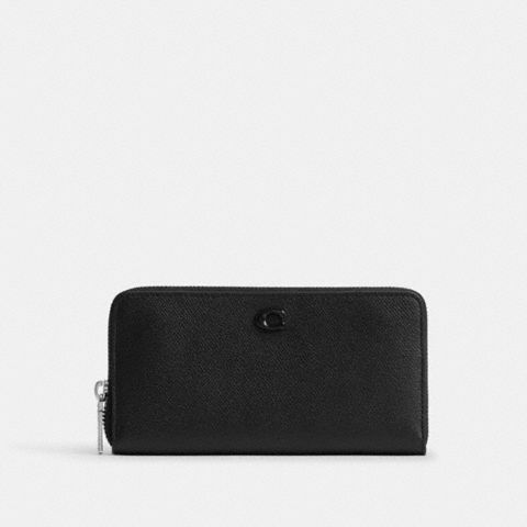 Coach Accordion Wallet With Signature Canvas Interior
