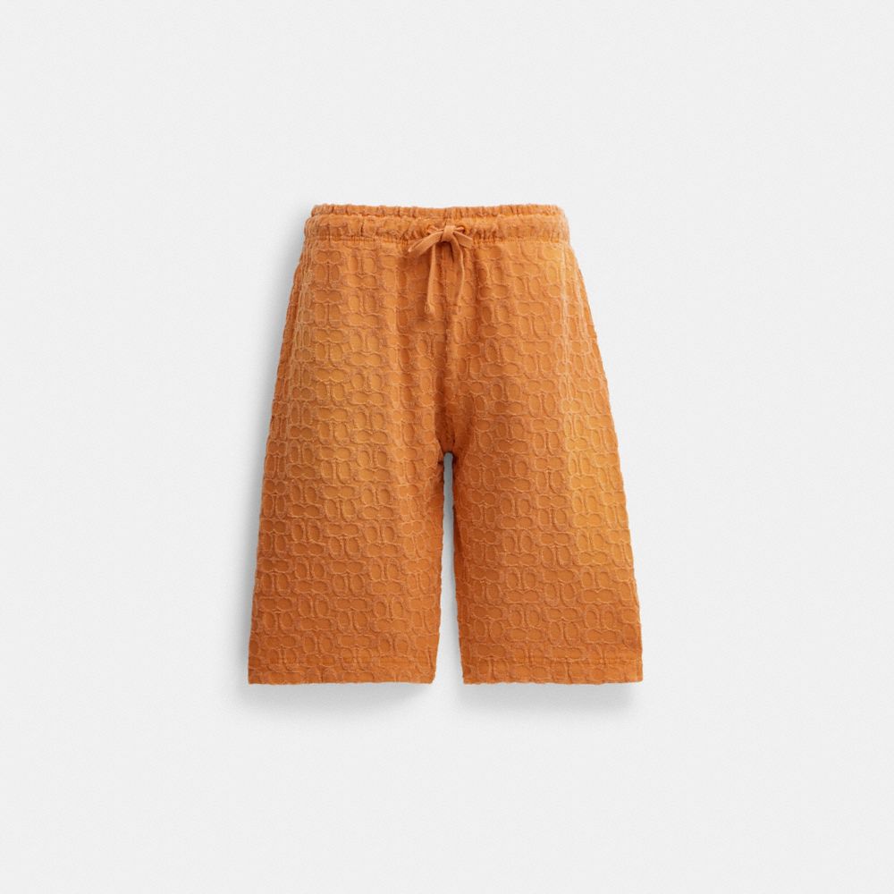 COACH®,SUN FADED SHORTS,Sun Orange,Front View