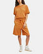 COACH®,SUN FADED SHORTS,Cotton/Polyester,Sun Orange,Scale View