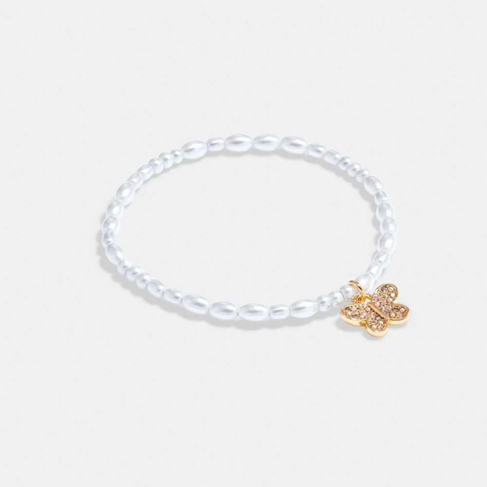 Pave Butterfly Stretch Bracelet