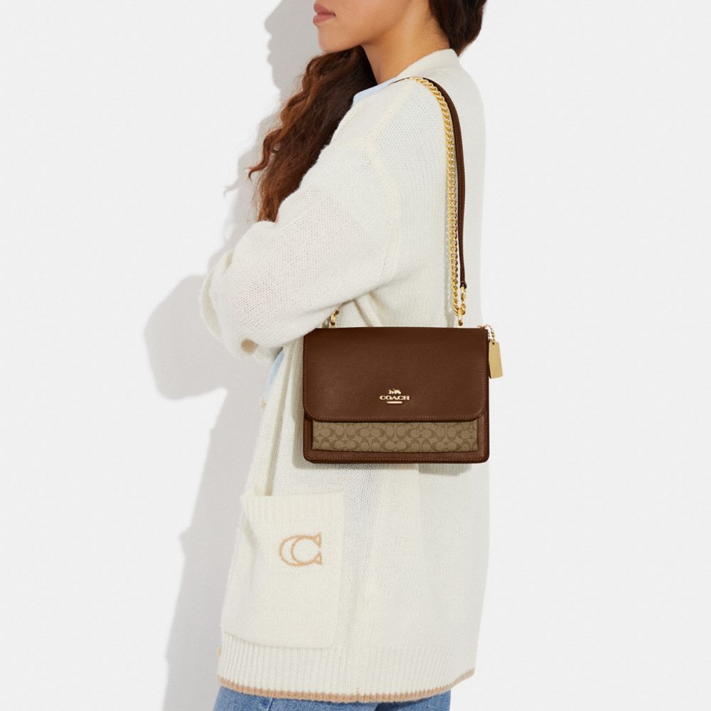 COACH® Outlet | Klare Crossbody Bag In Blocked Signature Canvas
