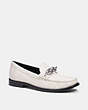 COACH®,JESS LOAFER,Leather,Chalk,Front View
