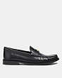 COACH®,JOLENE LOAFER,Leather,Black,Angle View
