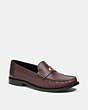 COACH®,JOLENE LOAFER,Leather,Maple,Front View