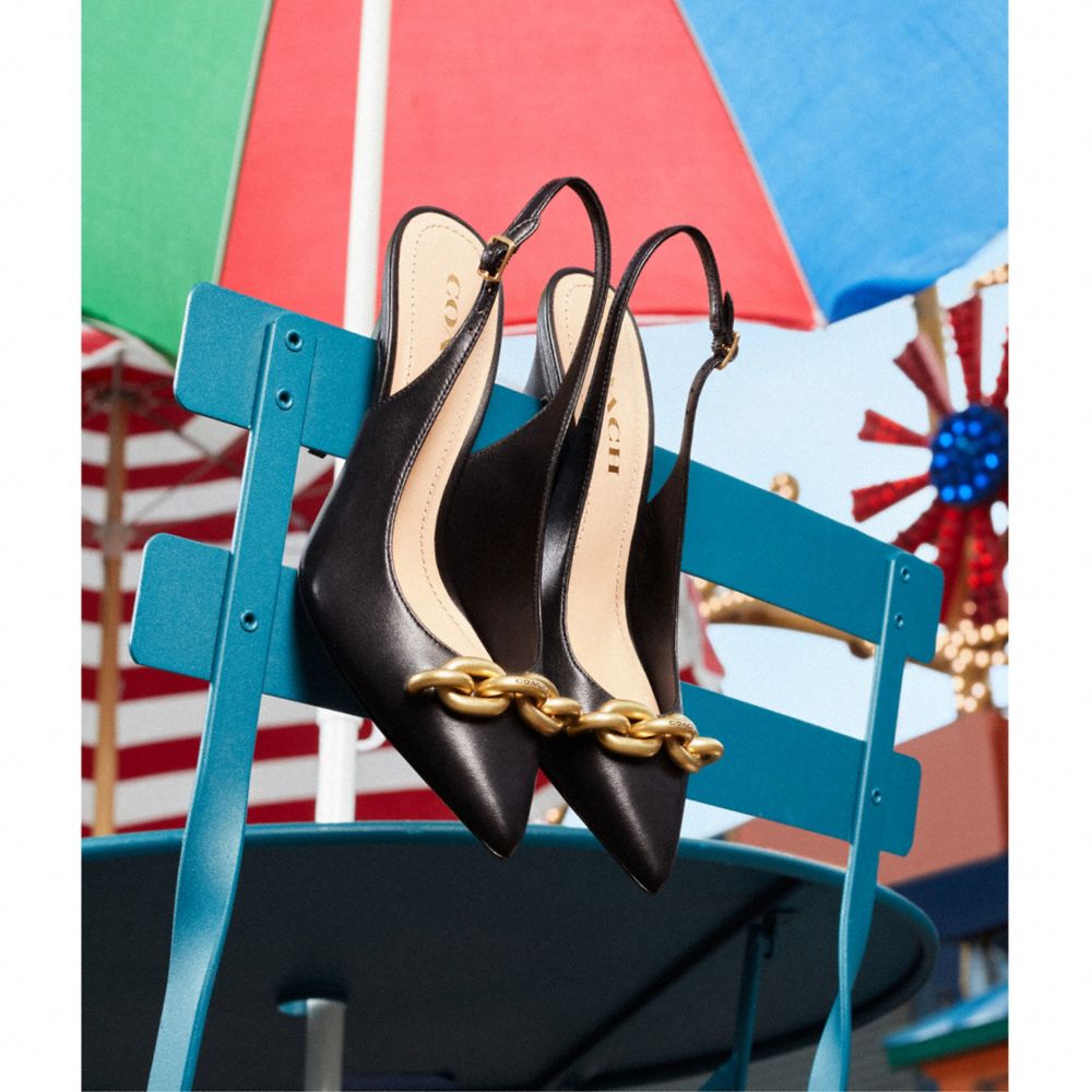 COACH®,Sadie Slingback Pump,,Detail View