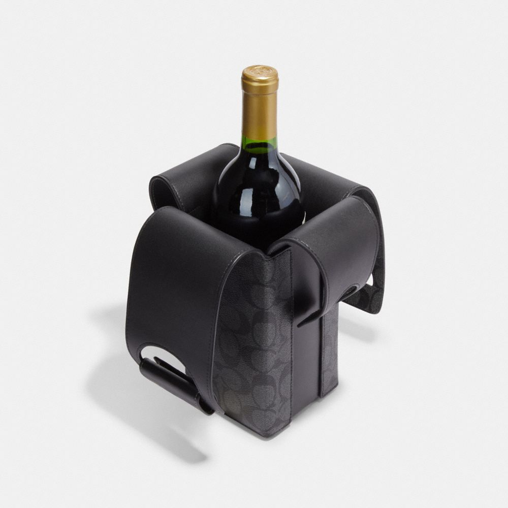 COACH®  Wine Carrier In Signature Canvas