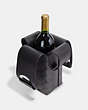 COACH®,WINE CARRIER IN SIGNATURE CANVAS,pvc,Medium,Gunmetal/Charcoal,Inside View,Top View