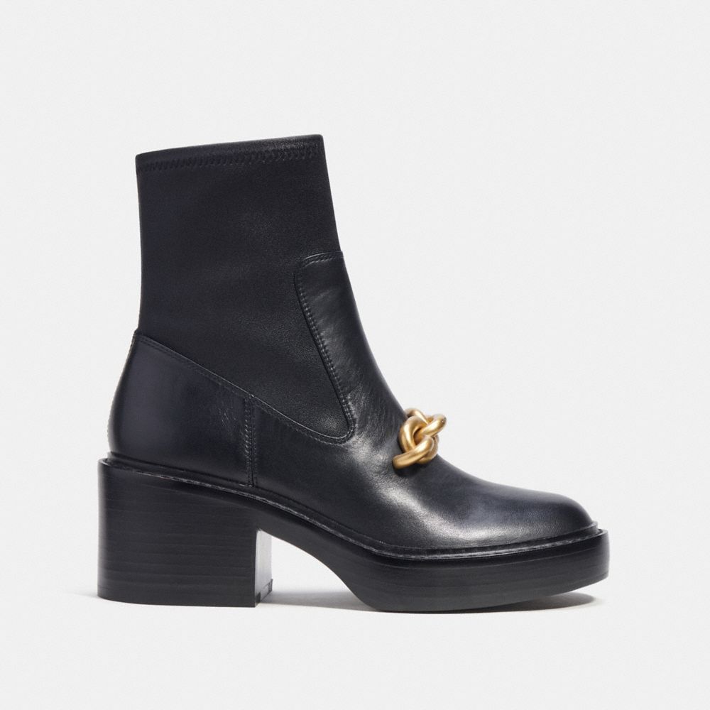 COACH®,KENNA BOOTIE,Black,Angle View
