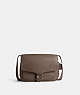 COACH®,TABBY MESSENGER 40,Polished Pebble Leather,Dark Stone,Front View