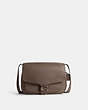 COACH®,TABBY MESSENGER 40,Polished Pebble Leather,Dark Stone,Front View
