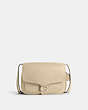 COACH®,TABBY MESSENGER BAG 40,Polished Pebble Leather,Large,Ivory,Front View