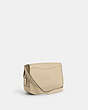 COACH®,TABBY MESSENGER BAG 40,Polished Pebble Leather,Large,Ivory,Angle View