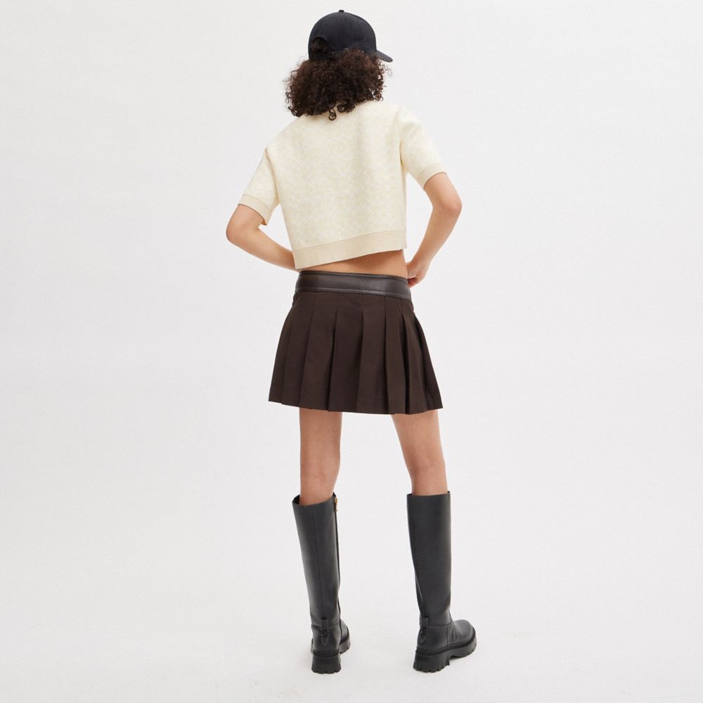 COACH クロップド ニット ポロ トップ 公式】COACH – コーチ | クロップド ニット ポロ トップ