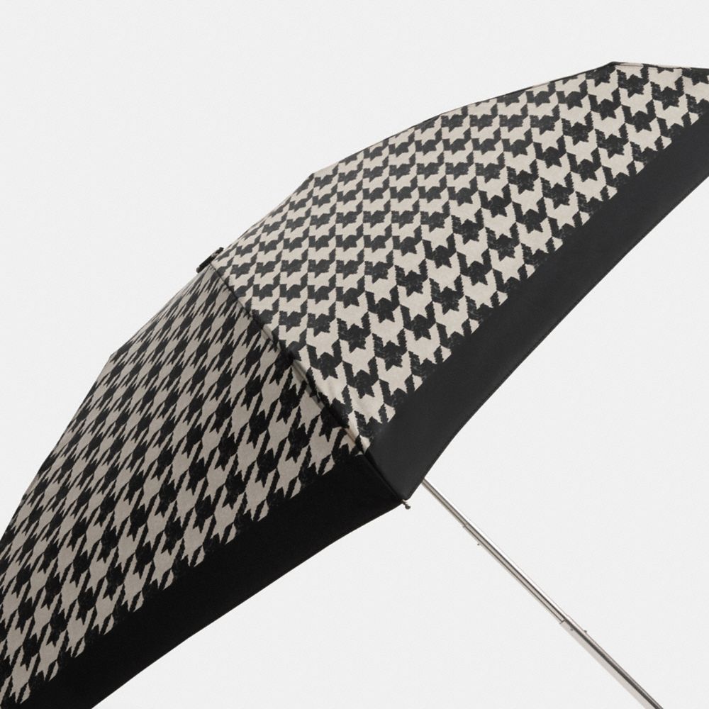 COACH®,ミニ アンブレラ・ハウンドトゥース プリント,傘,