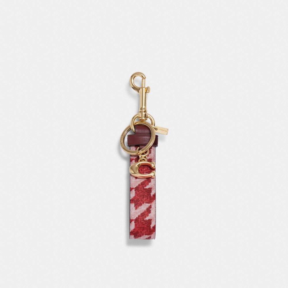 Coach, Accessories, Coach Signature Charm Loop Bag Charm