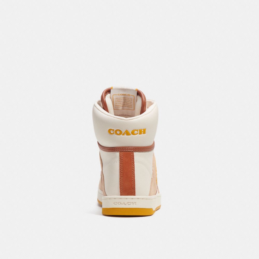 COACH®,High Top Sneaker,High Top,Casual,Piping,Perforated,Color Block,Casual,Multi Color,Alternate View