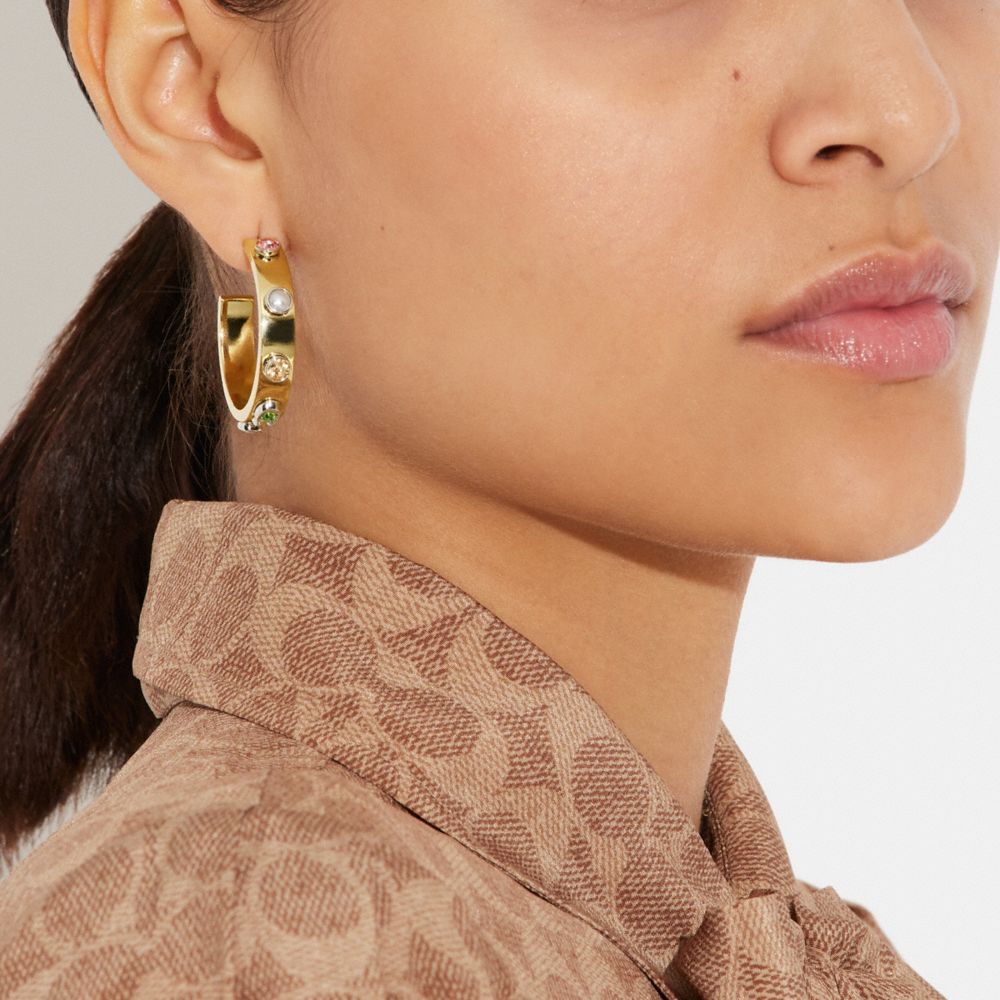 Coach earrings discount hoops