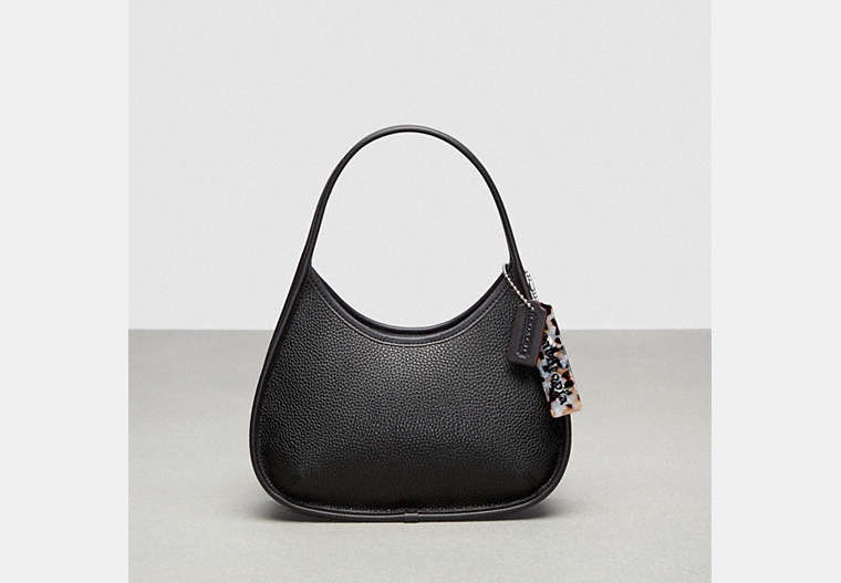 COACH®,Ergo Bag in Coachtopia Leather,Coachtopia Leather,Small,Black,Front View