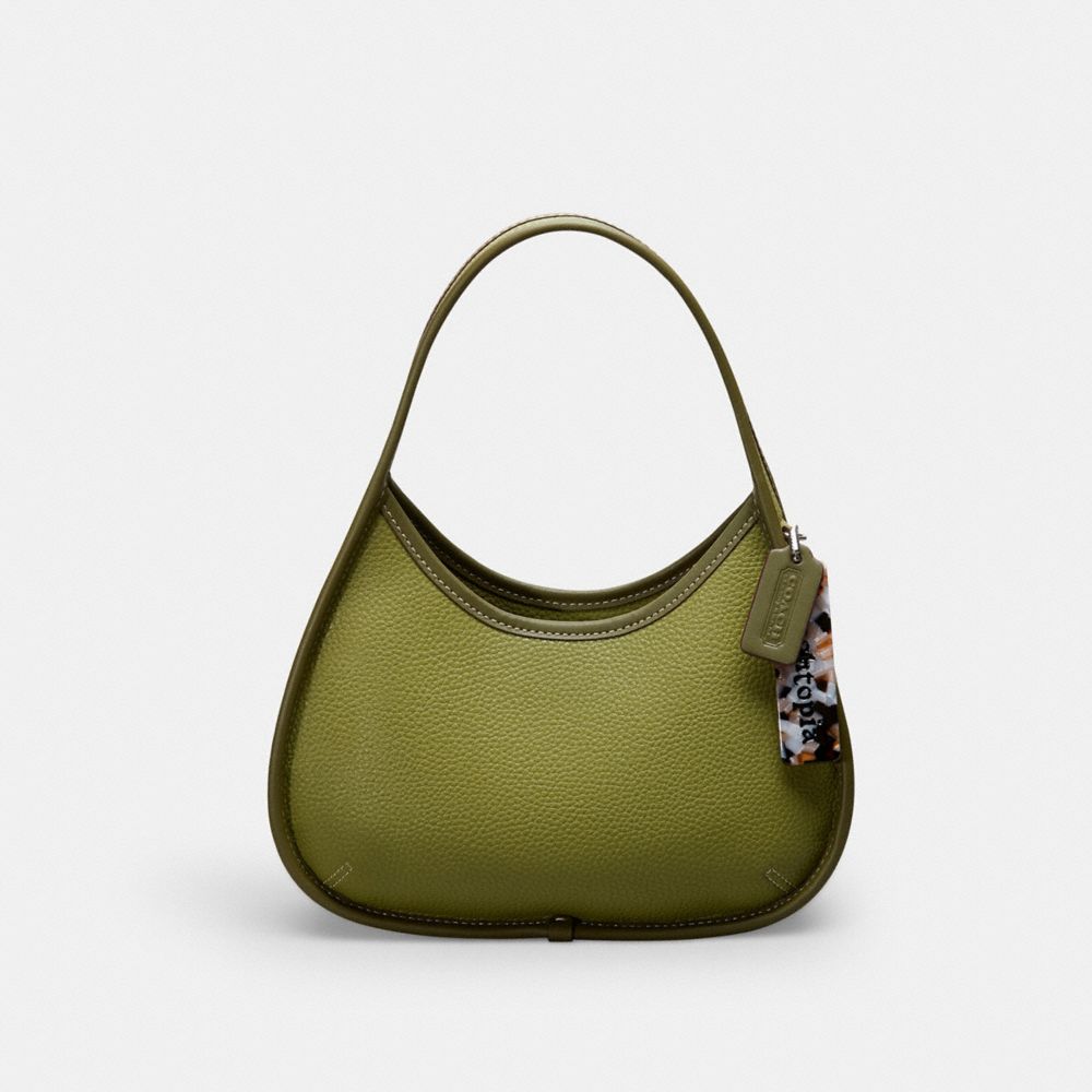 COACH®,Ergo Bag In Coachtopia Leather,Coachtopia Leather,Small,Olive Green,Front View