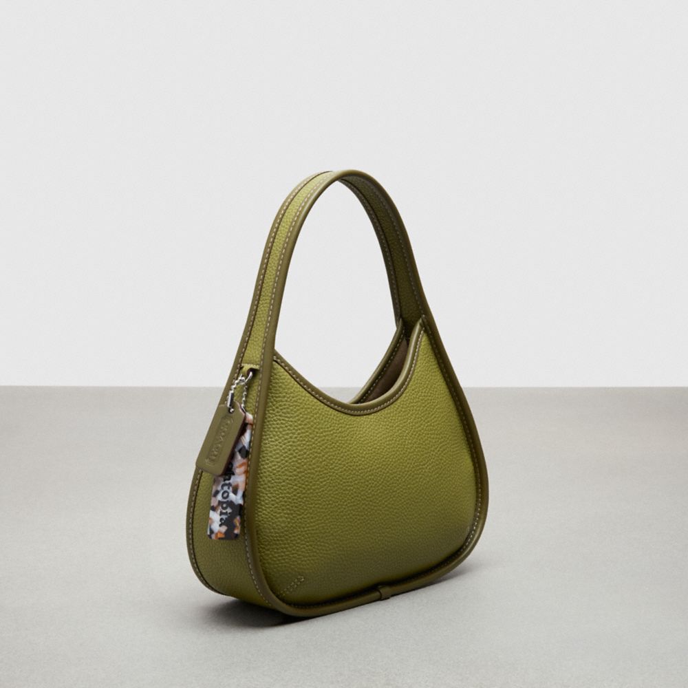 COACH®,Ergo Bag In Coachtopia Leather,Coachtopia Leather,Small,Olive Green,Angle View