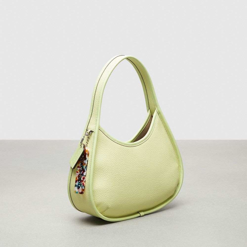 COACH®,Ergo Bag In Coachtopia Leather,Coachtopia Leather,Small,Pale Lime,Angle View