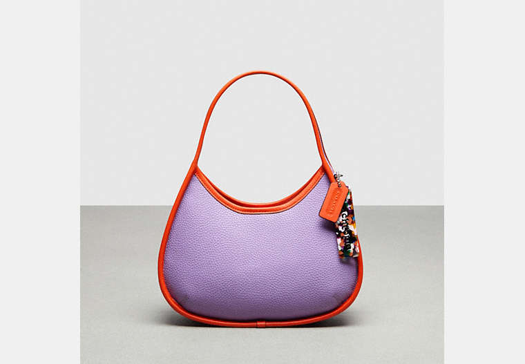 COACH®,Ergo Bag In Coachtopia Leather,Coachtopia Leather,Small,Iris/Sun Orange,Front View