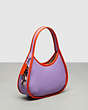 COACH®,Ergo Bag In Coachtopia Leather,Small,Iris/Sun Orange,Angle View