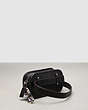 COACH®,Crossbody Belt Bag in Coachtopia Leather,Coachtopia Leather,Small,Black,Angle View