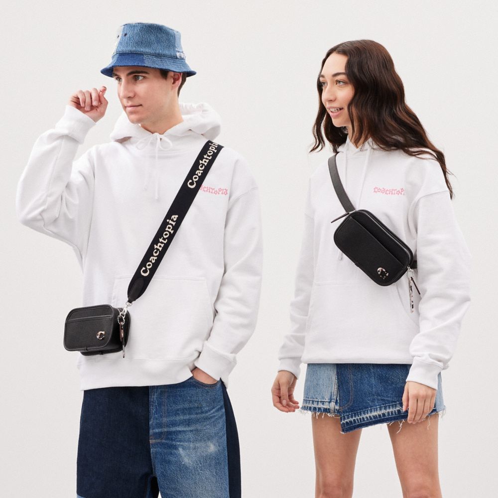 COACH®,Sac banane porté-croisé en cuir Coachtopia,Cuir Coachtopia,Noir,Detail View