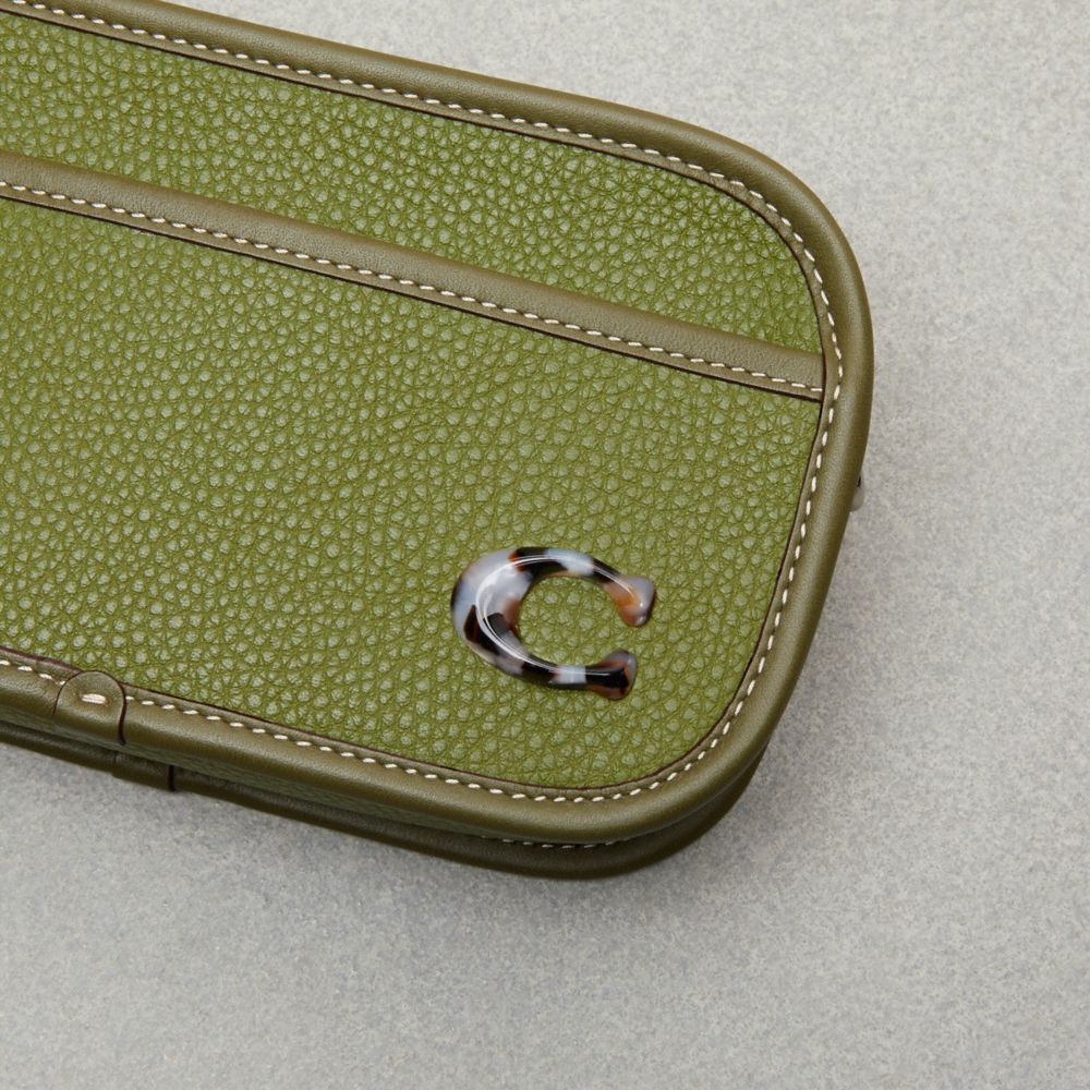 COACH®,Sac banane porté-croisé en cuir Coachtopia,Cuir Coachtopia,Vert olive,Closer View