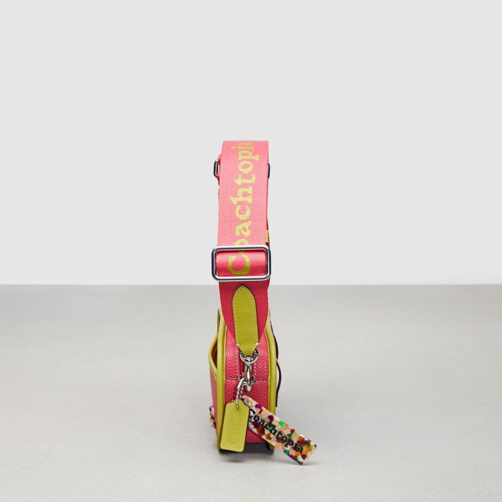 COACH®,Crossbody Belt Bag In Coachtopia Leather,Recycled Polyester,Leather,Crossbody,Plastic,Metal,Logo,Casual,Coral,Group View
