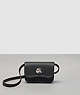 COACH®,Wavy Wallet with Crossbody Strap,Coachtopia Leather,Mini,Black,Front View