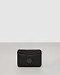 COACH®,Wavy Card Case,Coachtopia Leather,Black,Back View