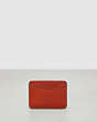COACH®,Wavy Card Case,Coachtopia Leather,Deep Orange,Back View