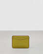 COACH®,Wavy Card Case,Coachtopia Leather,Lime Green,Back View