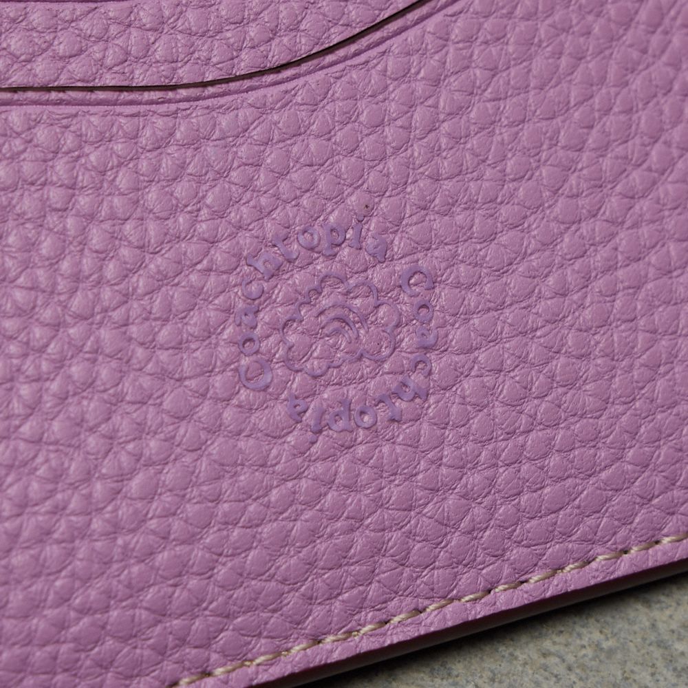 COACH®,Wavy Card Case In Coachtopia Leather,Acrylic,Leather,Card Case,Plastic,Logo,Casual,