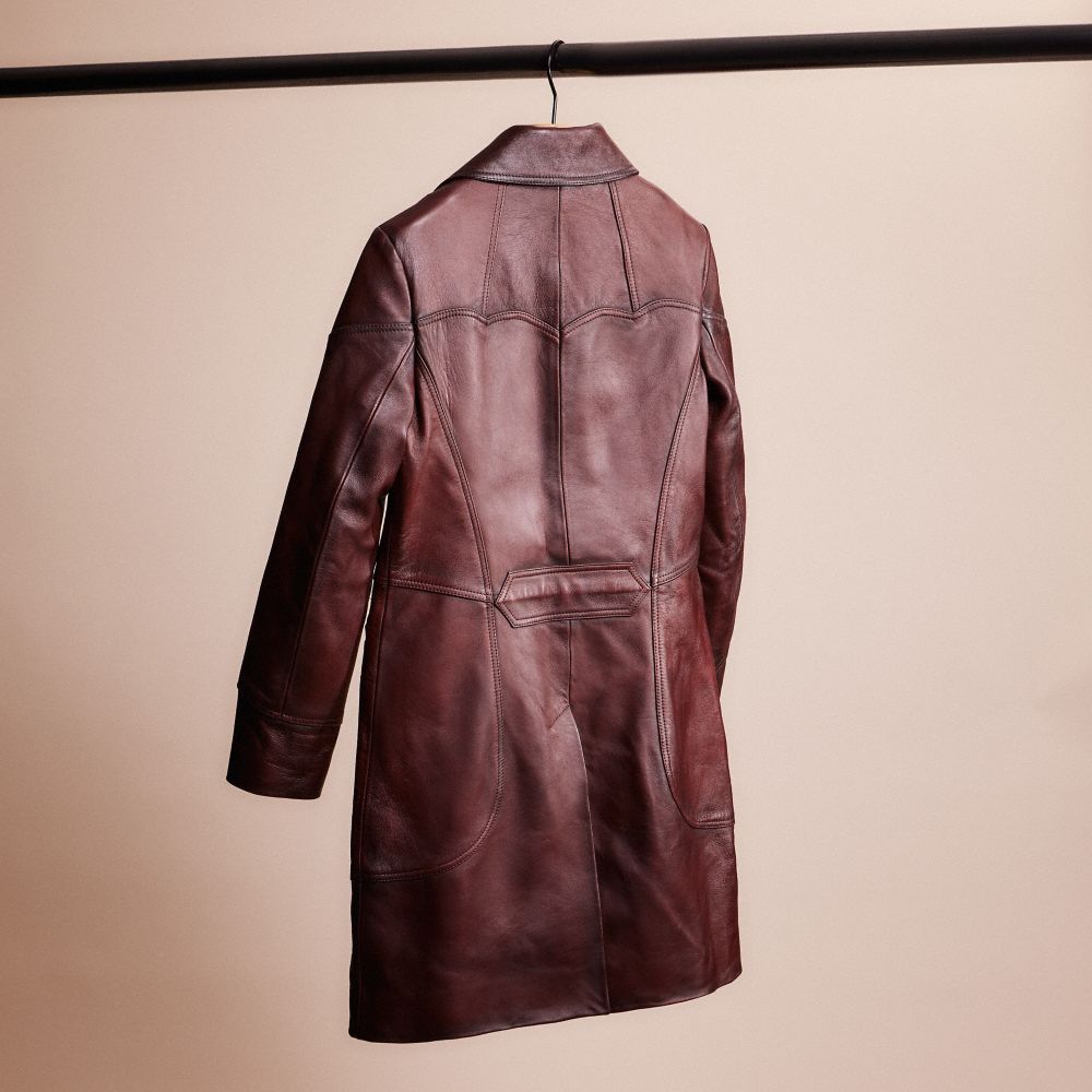 Restored Landscape Leather Coat