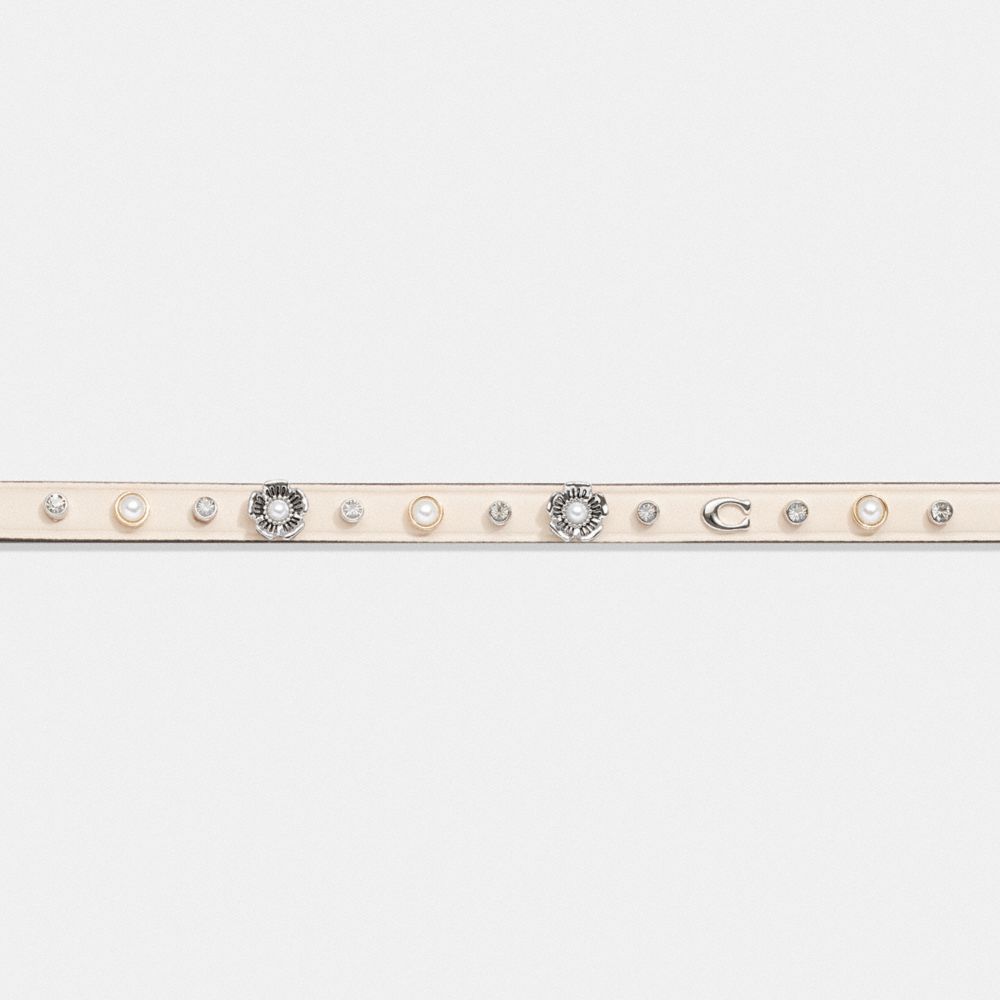COACH®,Pegged Signature Tea Rose Leather Signature,,Alternate View