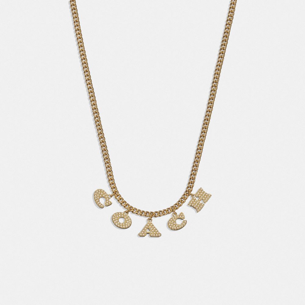 Pearl and Curb Chain Initial Necklace