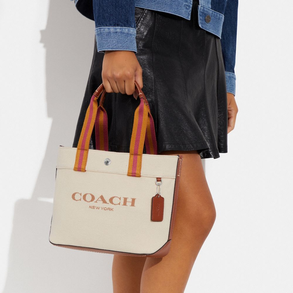 COACH®,Small Canvas Tote,,Detail View