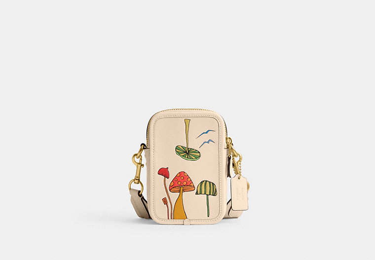 COACH®,COACH X OBSERVED BY US ROGUE CROSSBODY 12,Garden,Ivory Multi,Front View image number 0