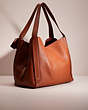 COACH®,UPCRAFTED HADLEY HOBO,Polished Pebble Leather,X-Large,Gold/1941 Saddle,Angle View