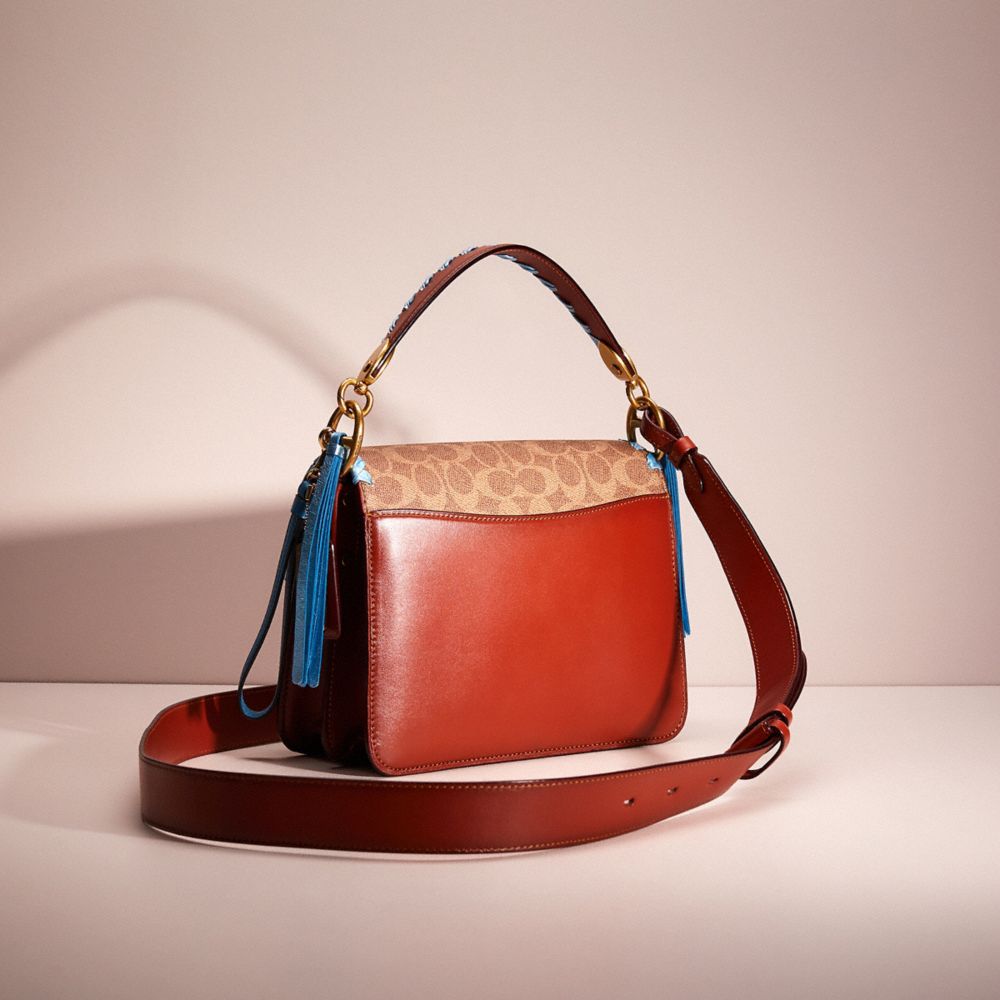 Coach tabby shoulder bag with signature canvas hot sale