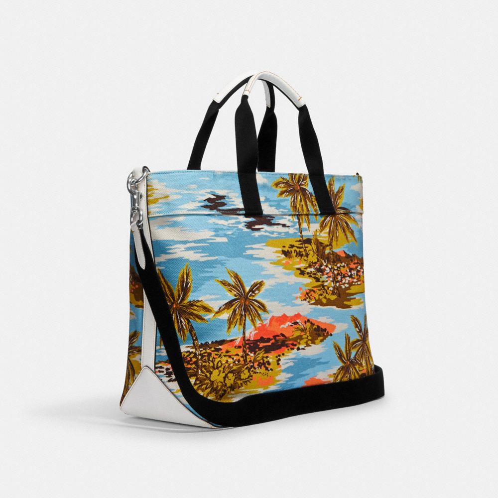 Coach Tote 38 with Hawaiian Print