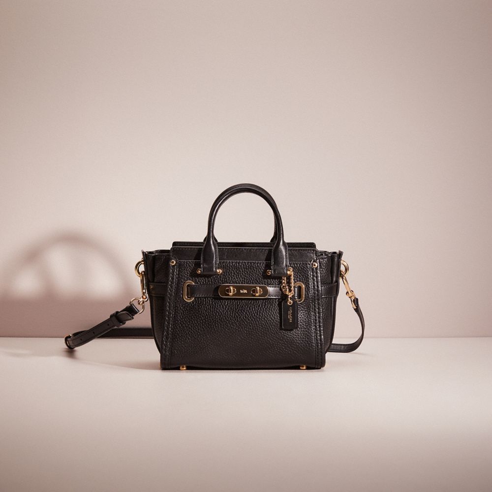 Coach swagger 20 black sale